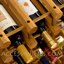 Canty kits: Wooden bottles racks for wine cellar arrangement